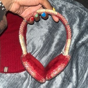 BURBERRY EARMUFFS & GLOVES PAIR